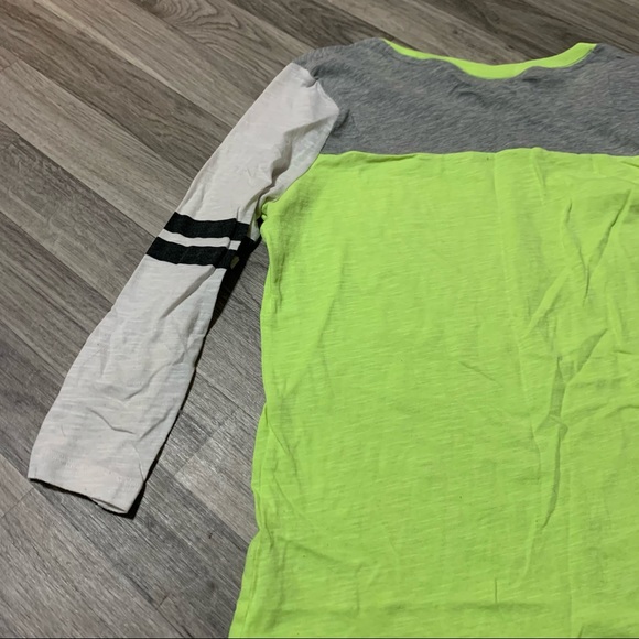 PINK Victoria’s Secret Neon Green 3/4 long sleeve Shirt; XS - Picture 12 of 12